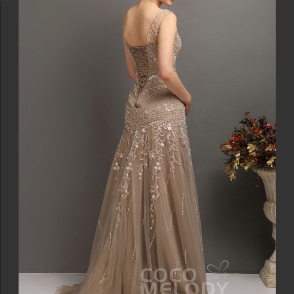 Beaded formal gown - Picture 2 of 8